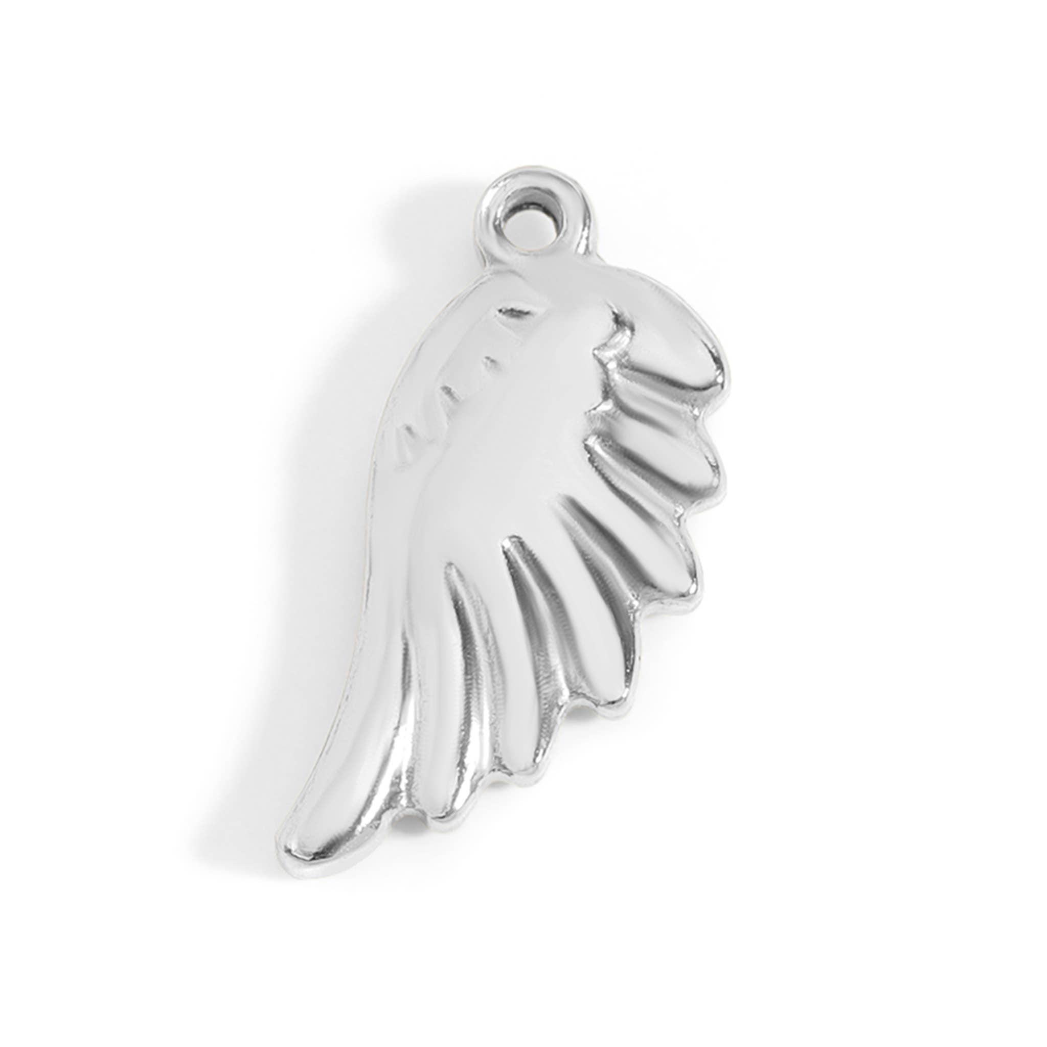 MTT Jewelry - Jewelry - Charms - 18K Gold PVD Stainless Steel Small Angel Wing Charm - MTT Collective