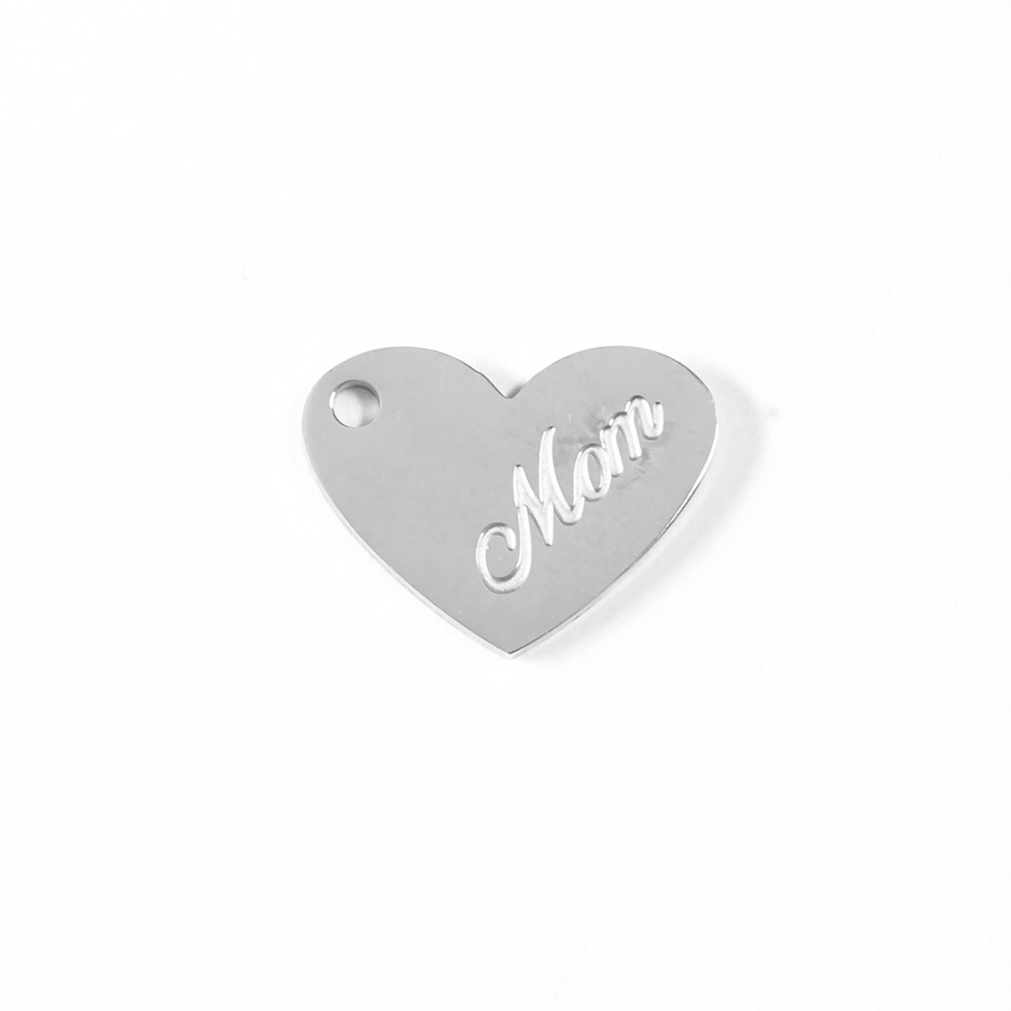 MTT Jewelry - Jewelry - Charms - Mom Heart Charm - MTT Collective