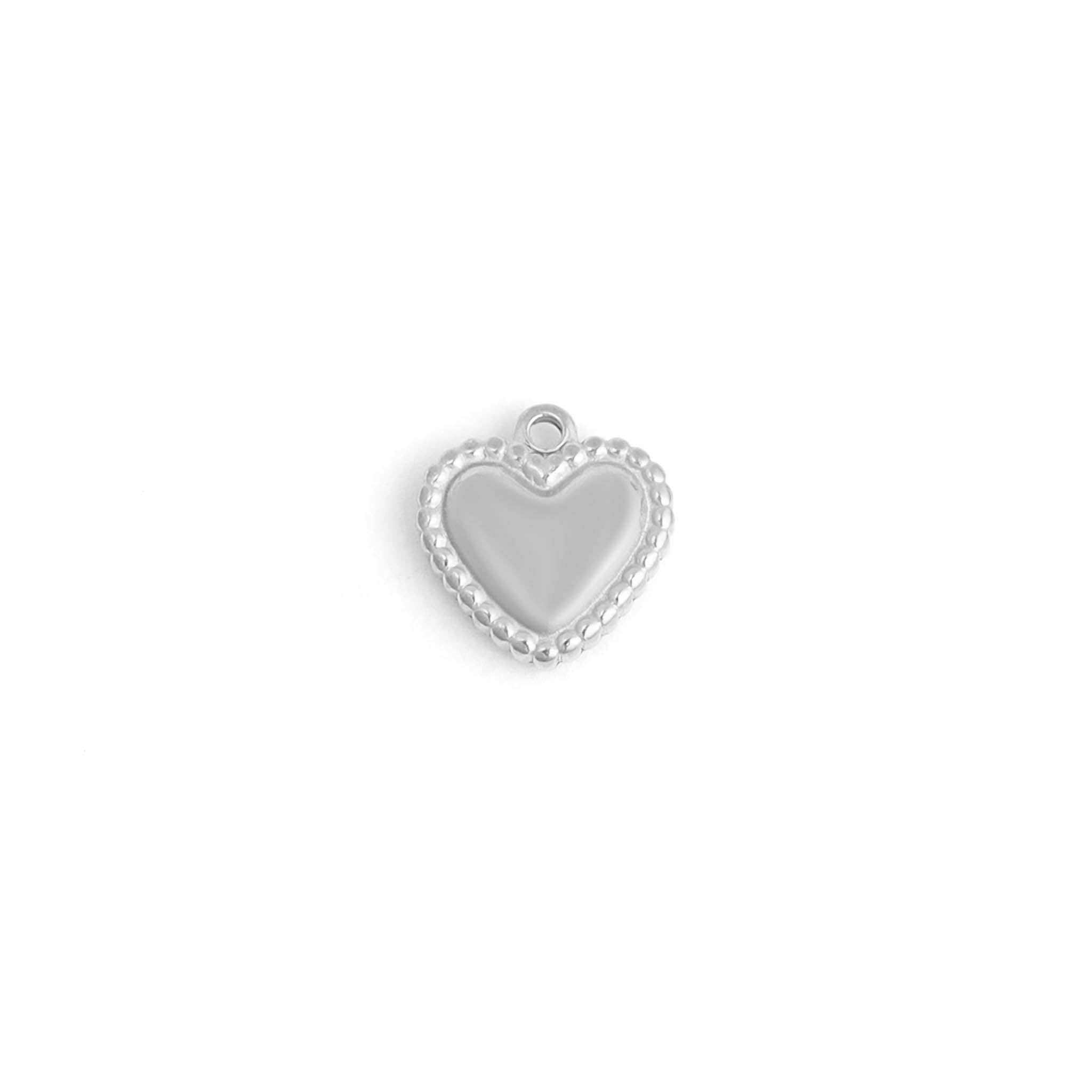 MTT Jewelry - Jewelry - Charms - Beaded Trim Heart Charm - MTT Collective