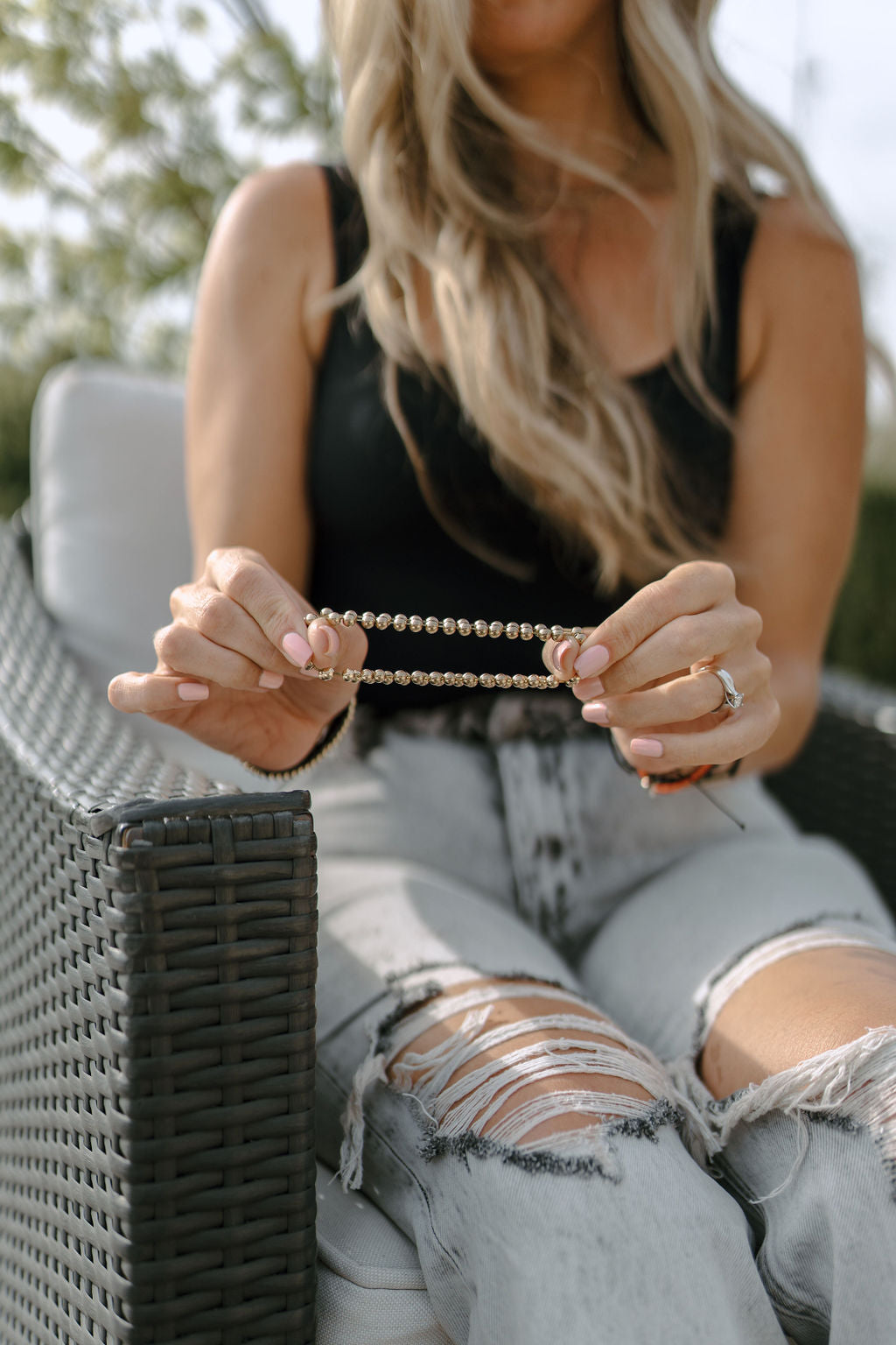 Scarlett Grace Beaded Bracelet Set | Gold - MTT Collective