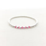 Gracie Beaded Birthstone Accented Bracelet | 3mm - MTT Collective