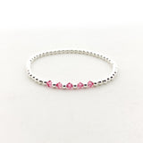 Gracie Beaded Birthstone Accented Bracelet | 3mm - MTT Collective