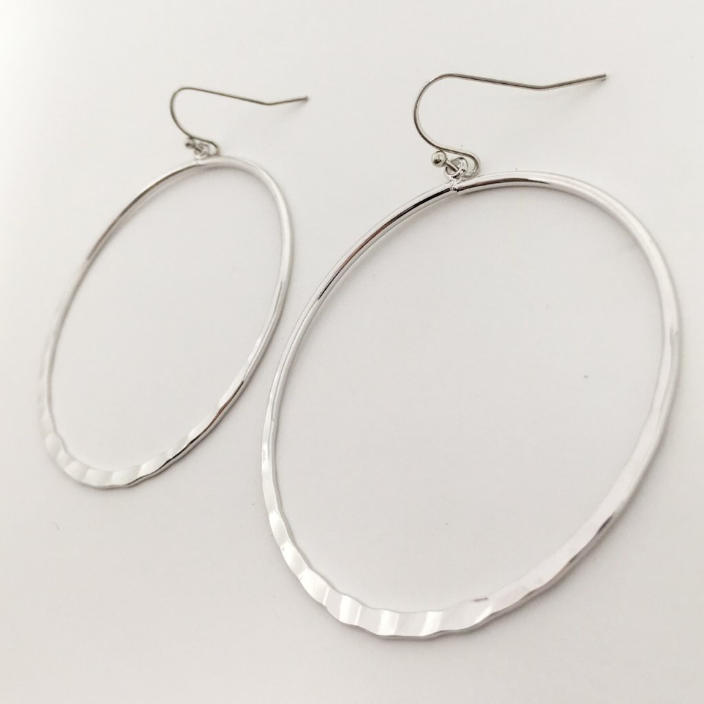 Gigi Hammered Hoop Earrings - MTT Collective