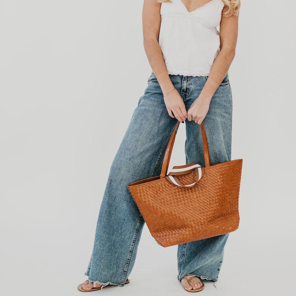 Pretty Simple - Bags - Crossbody & Hip Packs - Woven Tiffany Organizer Tote Bag - MTT Collective