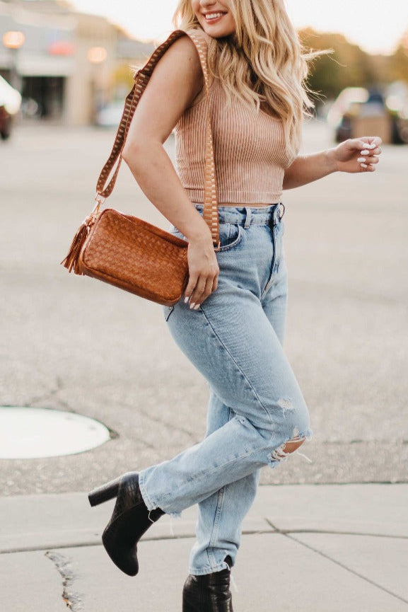 Pretty Simple - Bags - Crossbody & Hip Packs - Woven Willow Camera Crossbody Bag - MTT Collective