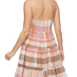 Fairmont Tiered Plaid Mini Dress