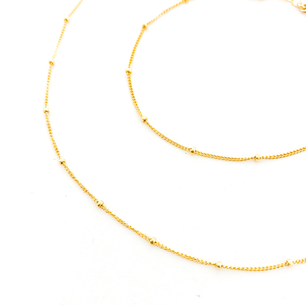 SATELLITE CHAIN JEWELRY SET | 14K GOLD-FILLED | SET OF 2 - MTT Collective