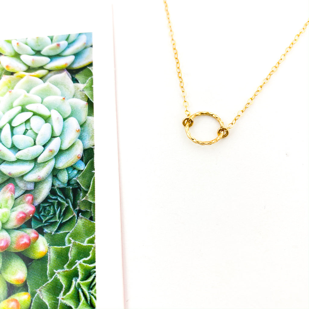 MINI TWISTED UNENDING LOVE NECKLACE | 14K GOLD-FILLED - MTT Collective