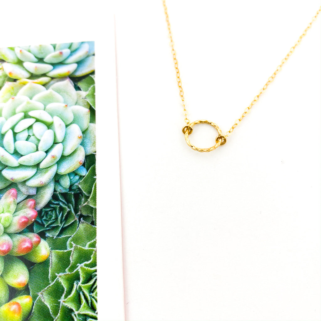 MINI TWISTED UNENDING LOVE NECKLACE | 14K GOLD-FILLED - MTT Collective