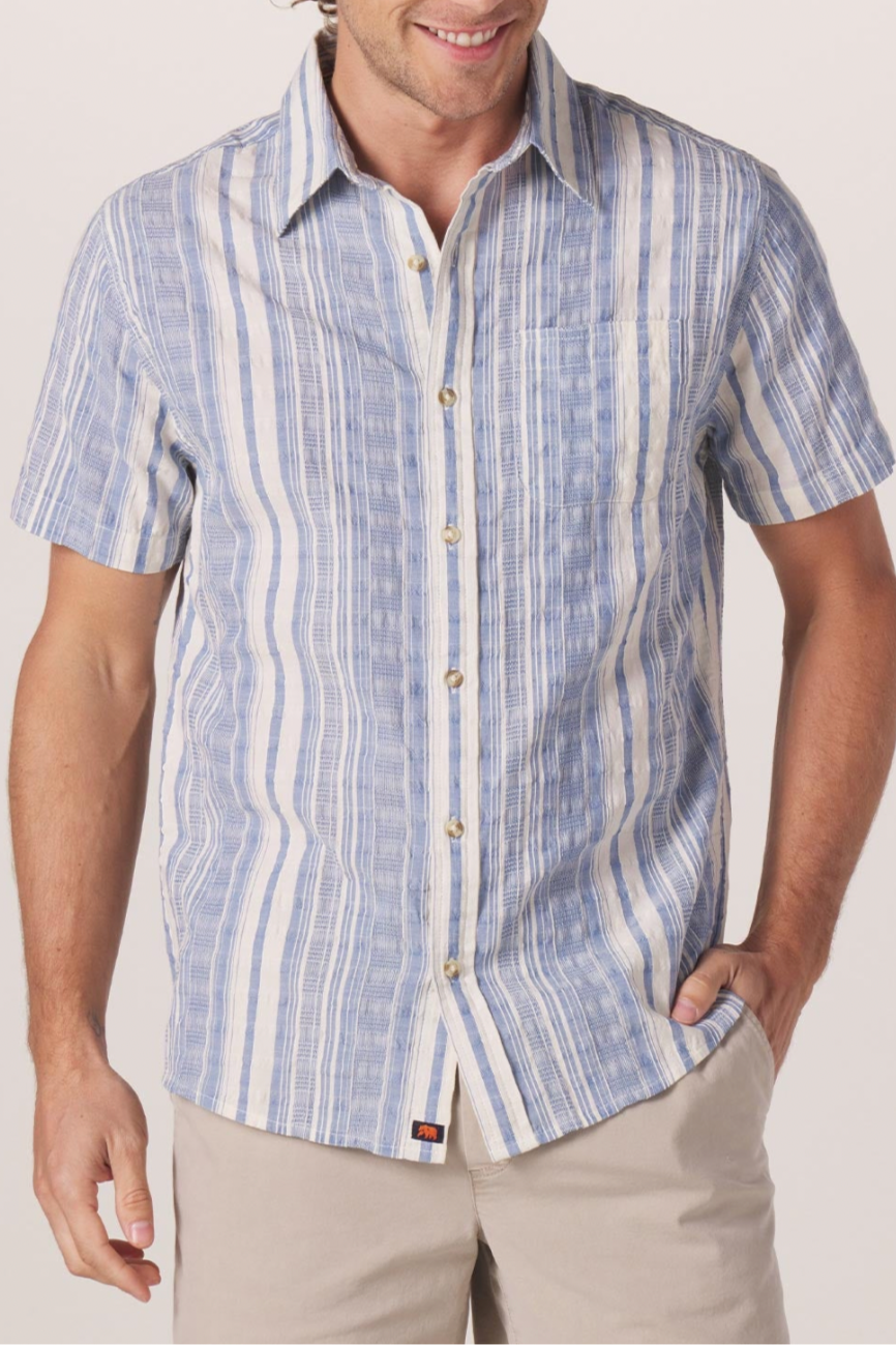 FRESHWATER SHORT SLEEVE BUTTON UP SHIRT - MTT Collective