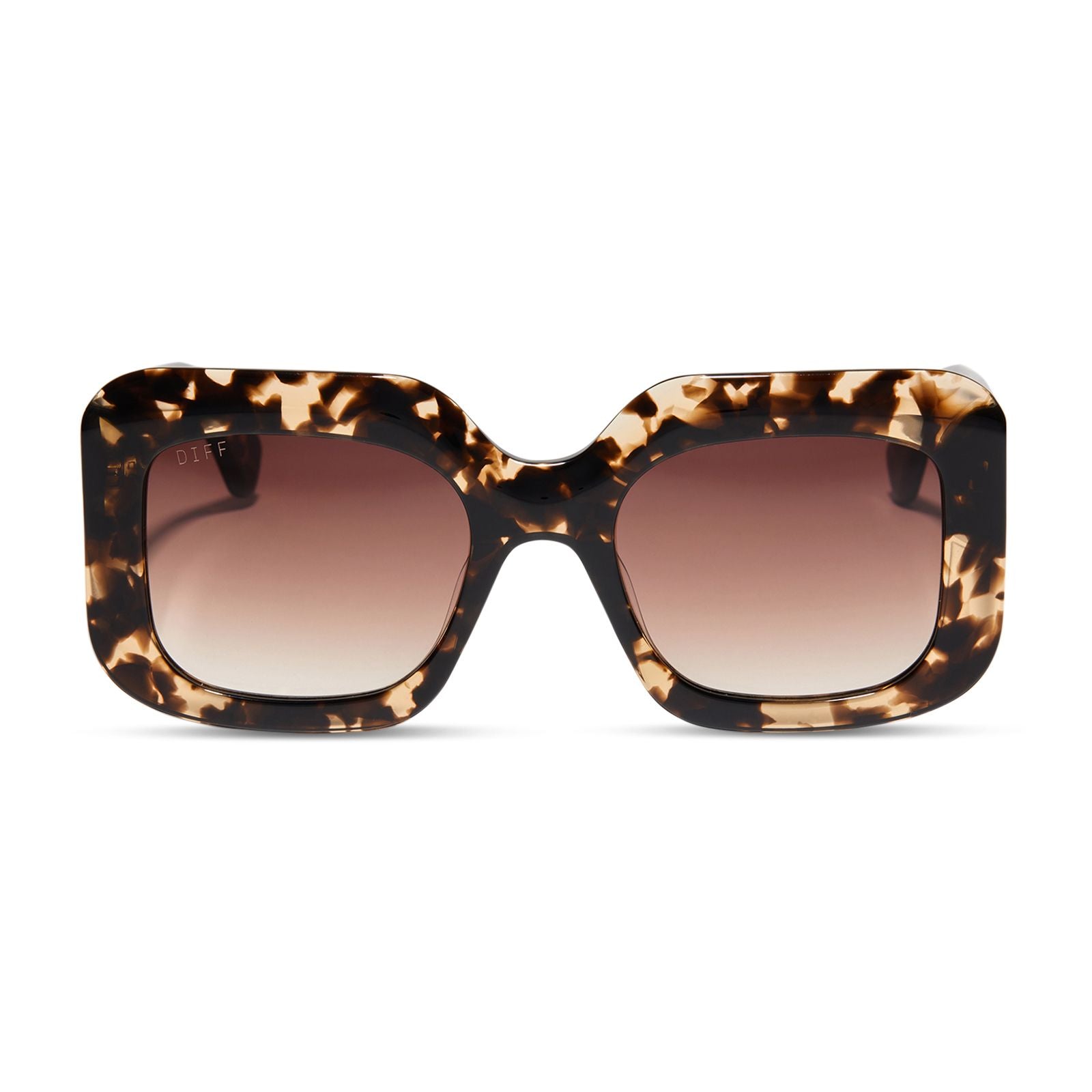 Giada Rectangle Espresso Tortoise Sunglasses - MTT Collective