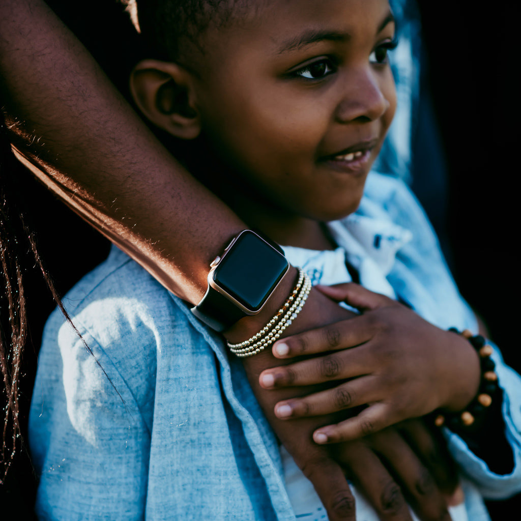 Gracie Beaded Birthstone Accented Bracelet | 3mm - MTT Collective