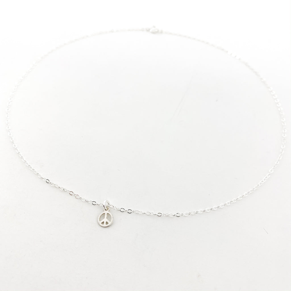 MINI PEACE CHARM NECKLACE | STERLING SILVER - MTT Collective