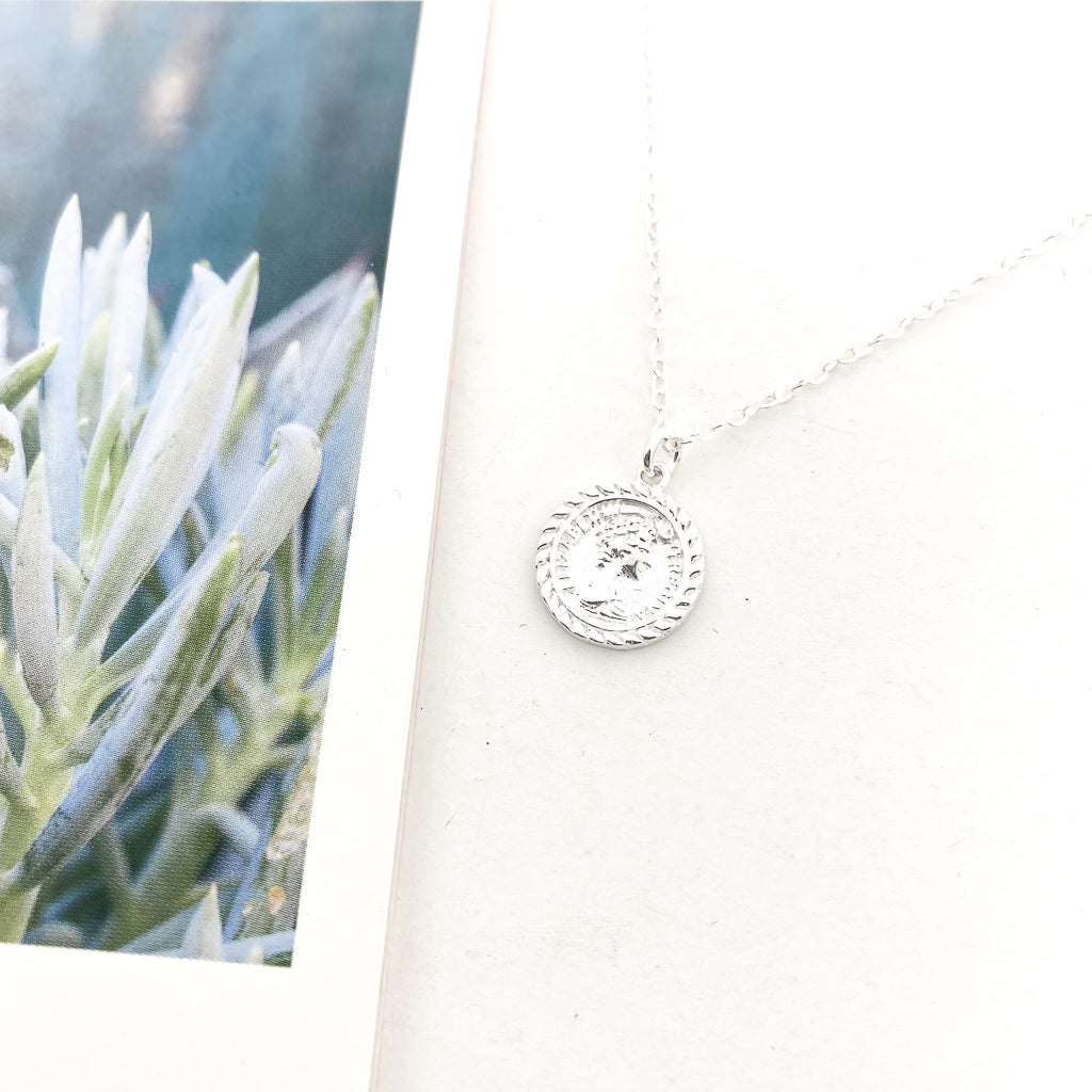 MINI ELIZABETH COIN NECKLACES | STERLING SILVER - MTT Collective