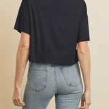 Cropped Solid Boxy Tee