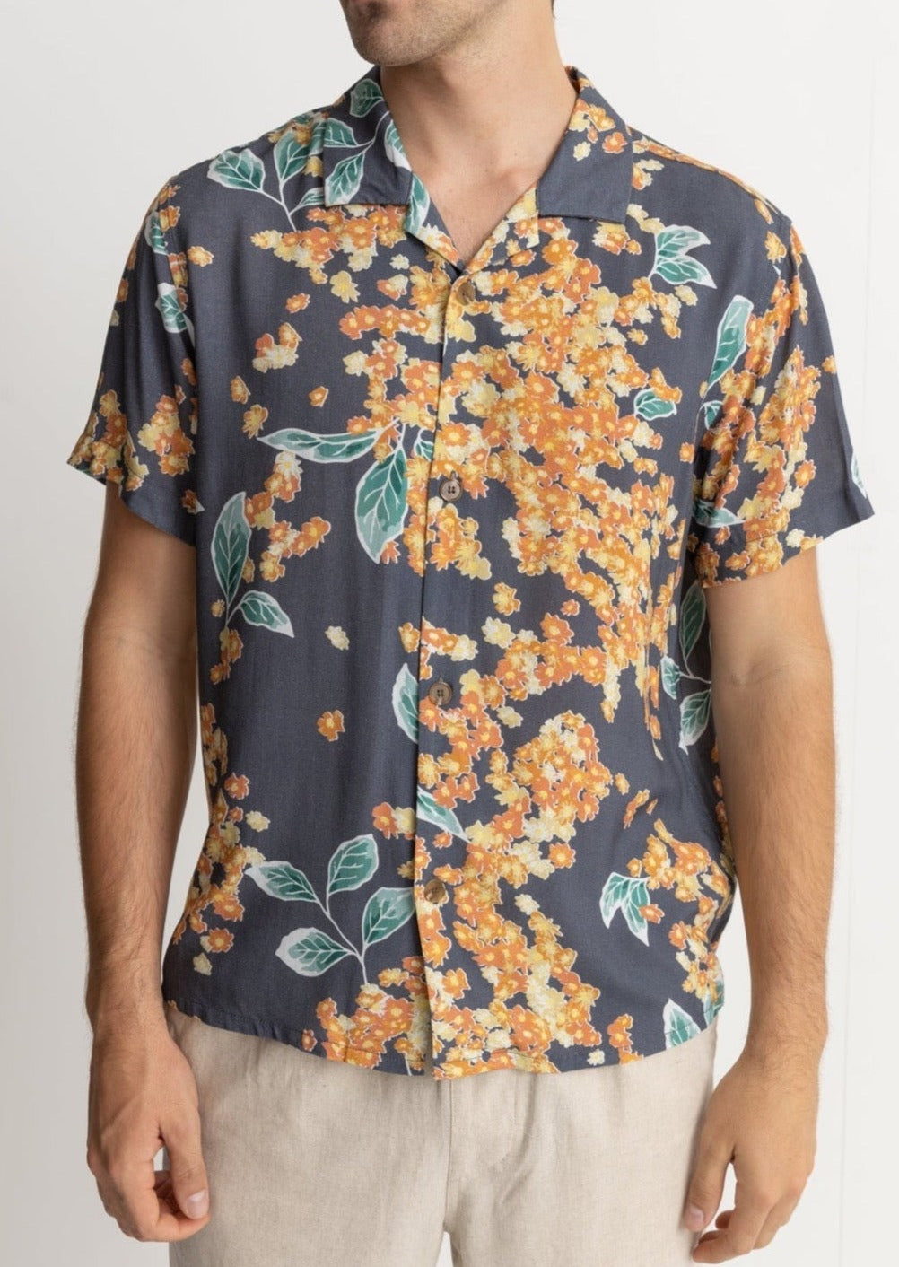 Isle Floral Cuban Short Sleeve Shirt - MTT Collective