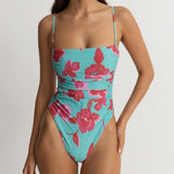 Inferna Floral Scrunched Side One Piece