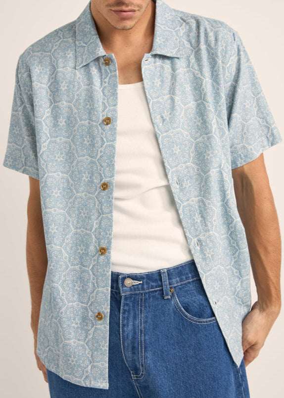 Rhythm - Mens - Tops - Button Ups - Vera Short Sleeve Shirt - MTT Collective