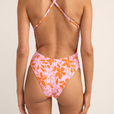 Rhythm - Womens - Swim - One Pieces - Bora Bora Floral Cross Back One Piece - MTT Collective