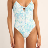 Rhythm - Womens - Swim - One Pieces - Serenity Floral Tie Front One Piece - MTT Collective