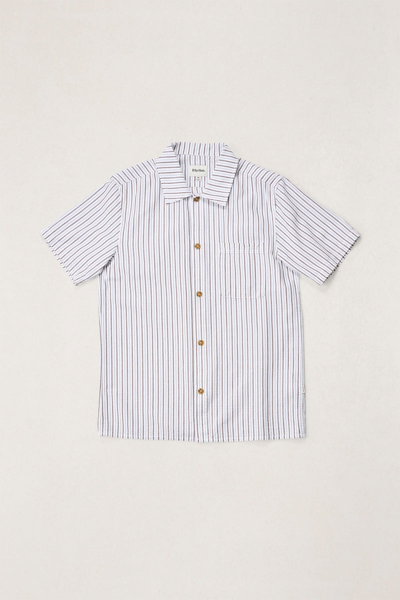 Seersucker Stripe Short Sleeve Shirt