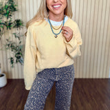 Sequoia Textured Raw Edge Sweater