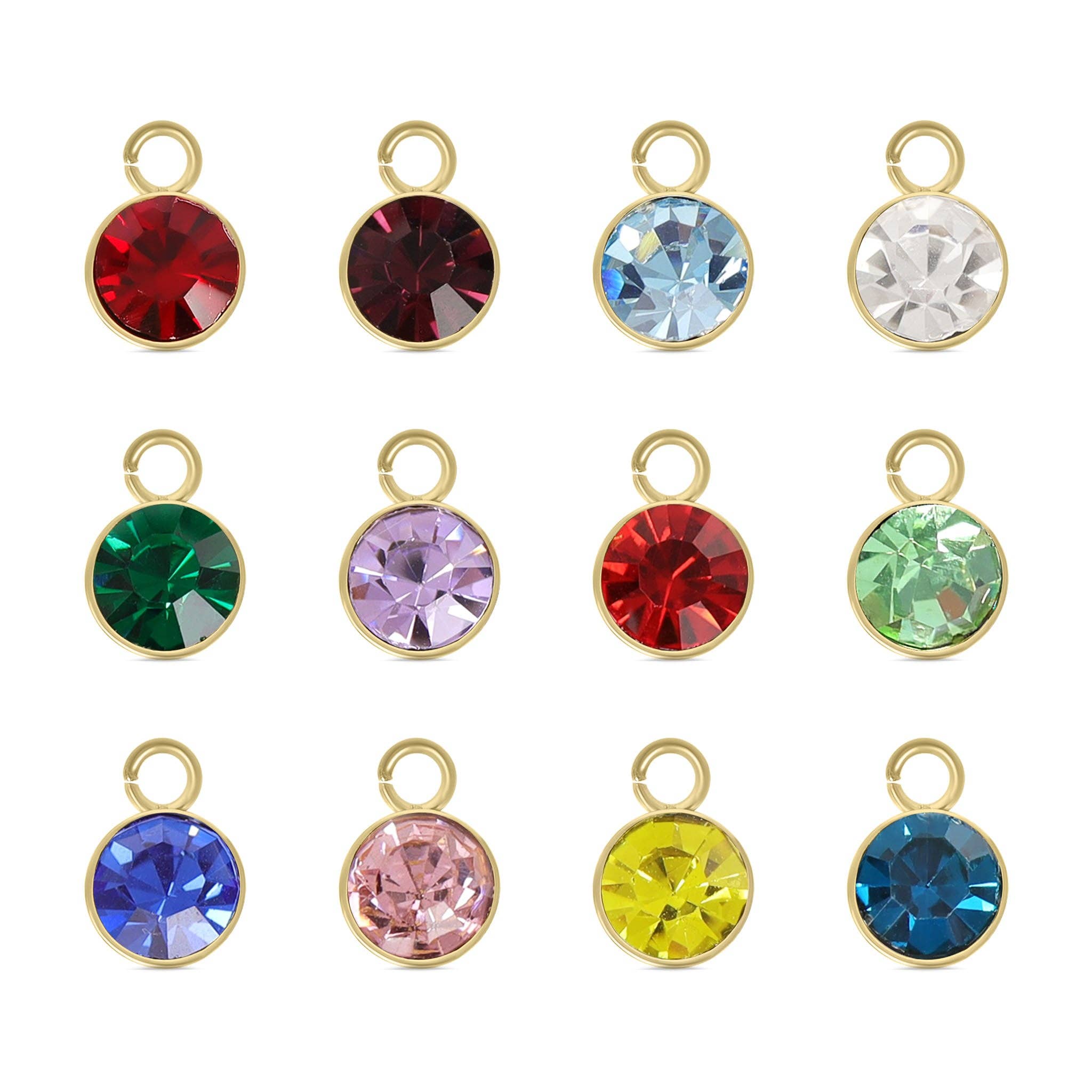 MTT Jewelry - Jewelry - Charms - 18K Gold PVD Cubic Zirconia Birthstone Charm - MTT Collective