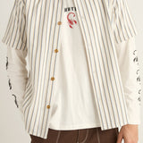 Seersucker Stripe Short Sleeve Shirt