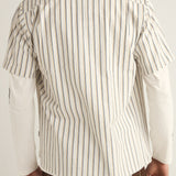 Seersucker Stripe Short Sleeve Shirt
