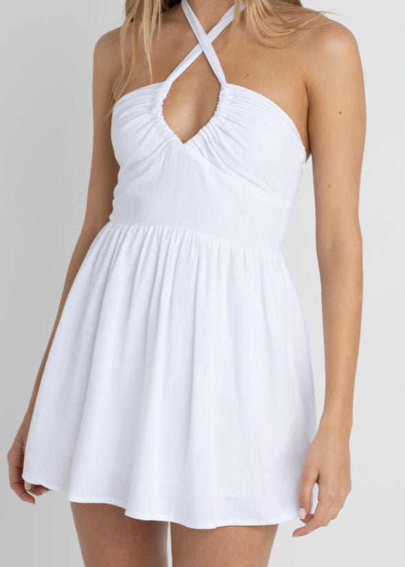 Rhythm - Womens - Dresses - Harlow Halter Mini Dress - MTT Collective