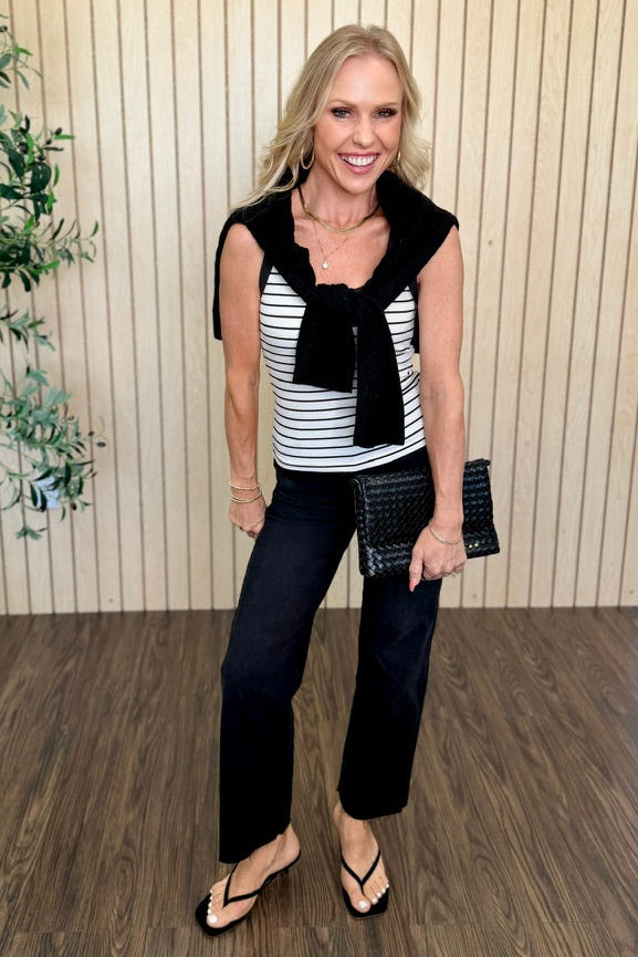 Tracey High Waist Wide Straight Jean