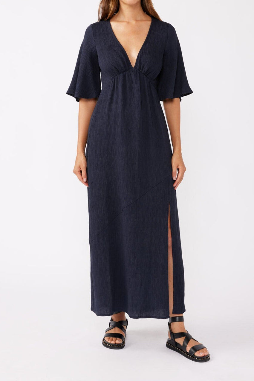 Whisper Maxi Dress in Navy - MTT Collective