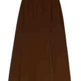Delaney Side-Slit Midi Skirt