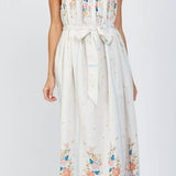 Stefani Ruffle Shoulder Strap Maxi Dress