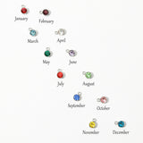 Cubic Zirconia Birthstone Charm