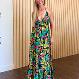 Bramble Smocked Halter Maxi Dress