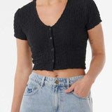 RIP CURL - Womens - Tops - Blouses - Sunset Luau Textured Tee - MTT Collective
