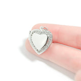 Heart Locket with Rhinestones