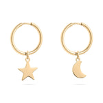 MTT Jewelry - Jewelry - Earrings - Star & Moon Pendant Earrings - MTT Collective