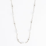 Pearl and Bead Station Necklace