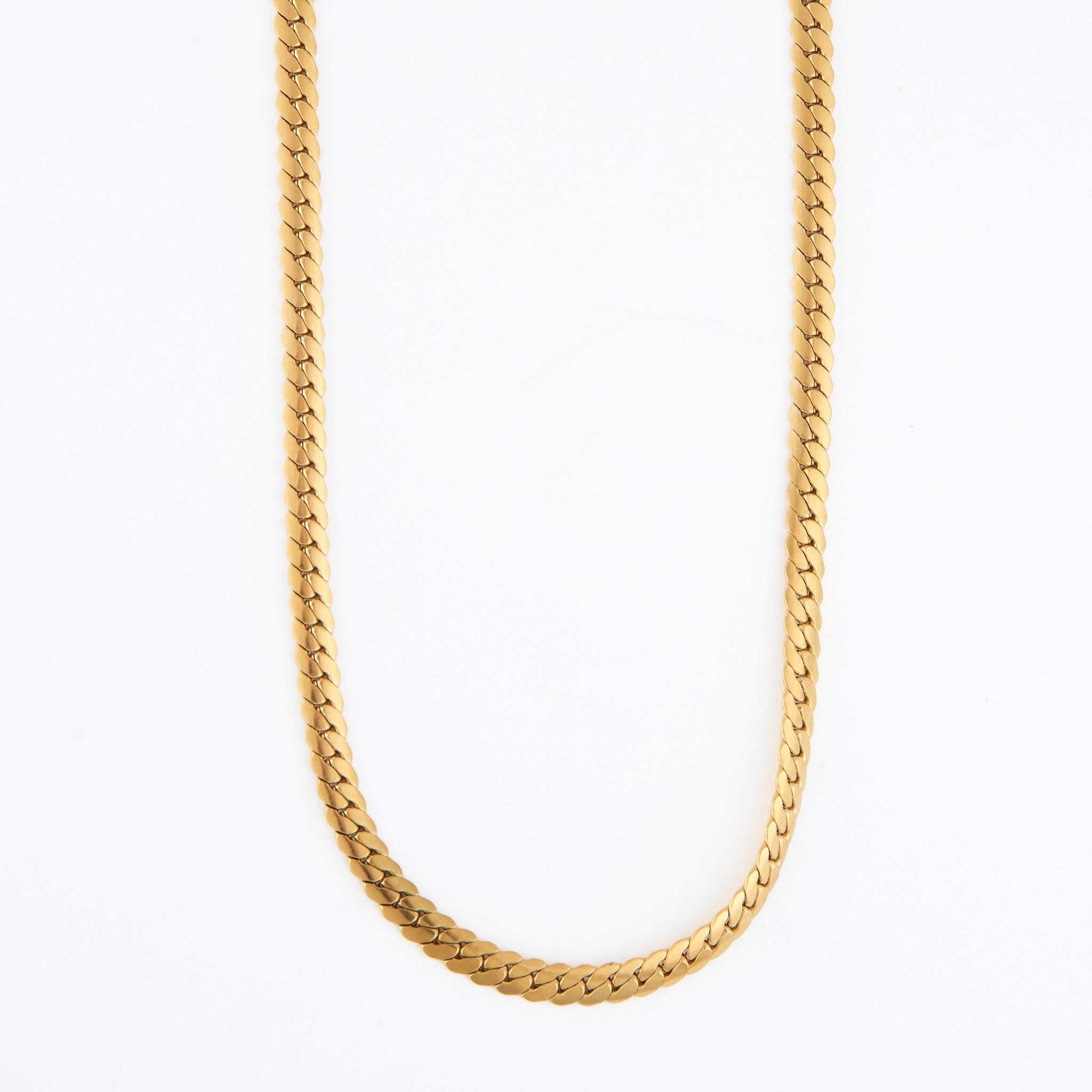 Thick Herringbone Chain Necklace