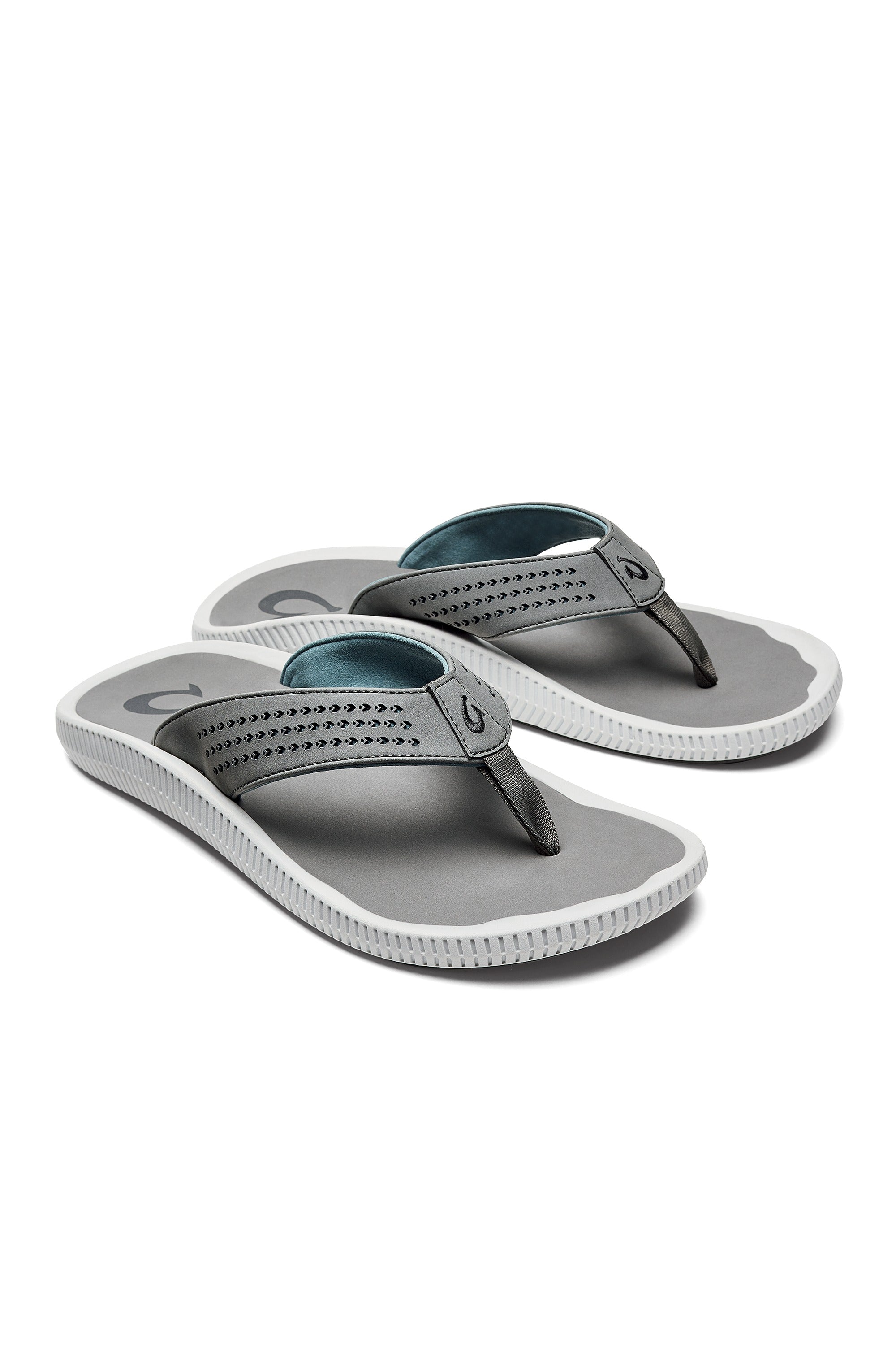 OluKai Ulele sandal in Stone, angled view