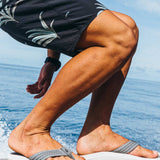 OluKai Ulele Stone sandals worn at the beach