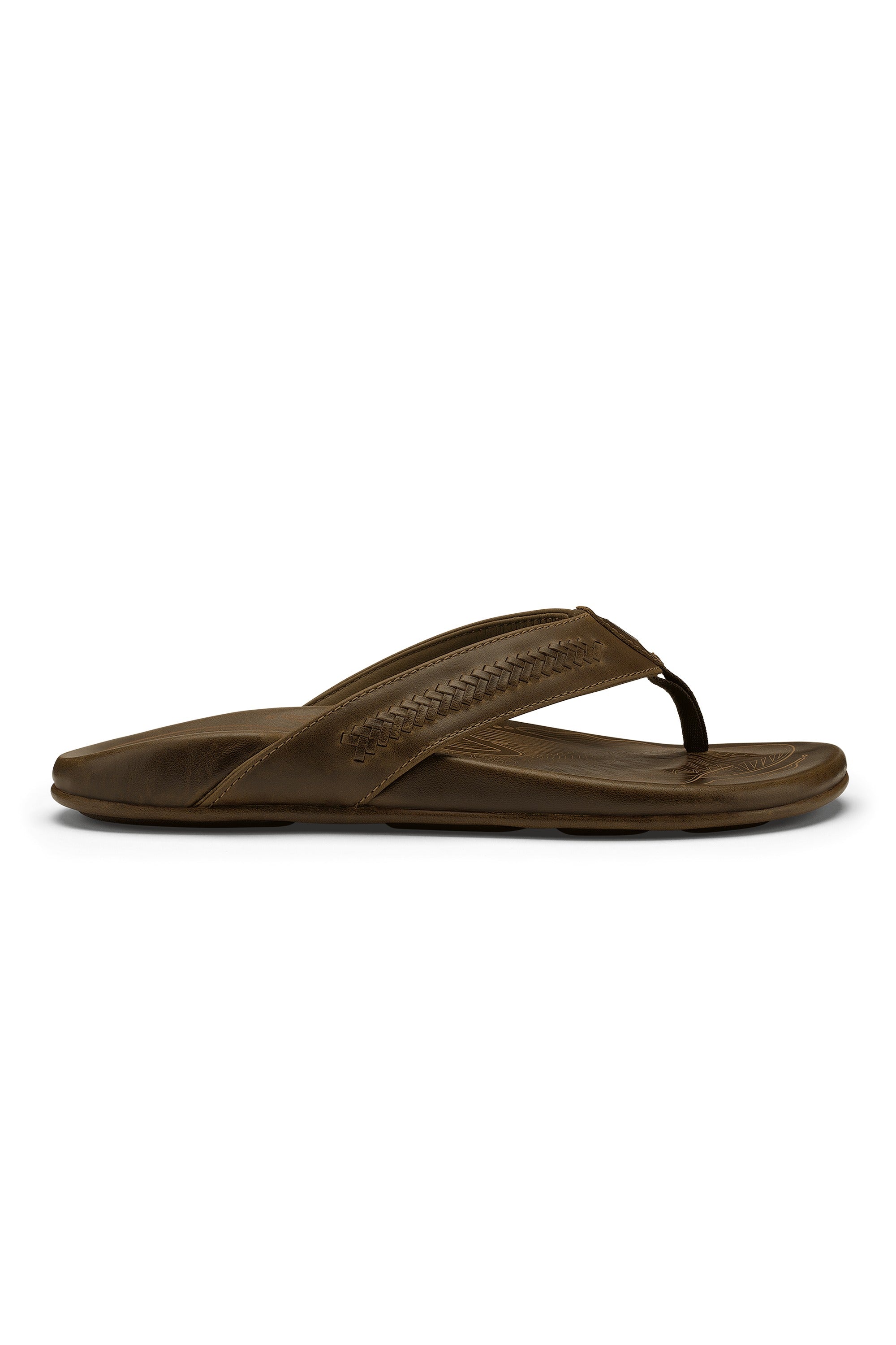 OluKai Mea Ola Mano leather sandal in Mustang / Tan