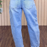 Willow Crop Barrel Cuffed Jeans