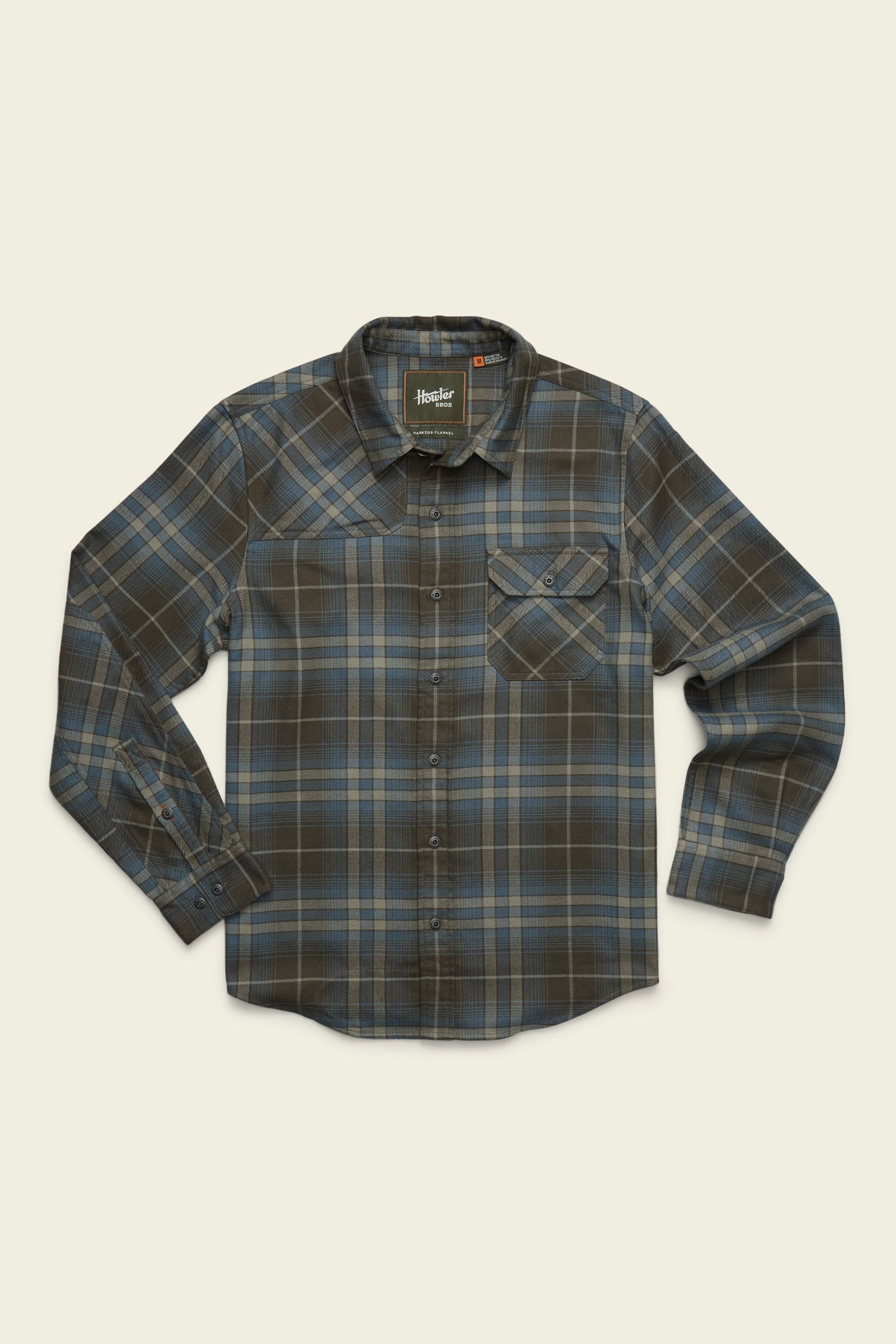 Harkers Flannel Kempton Plaid Beluga front