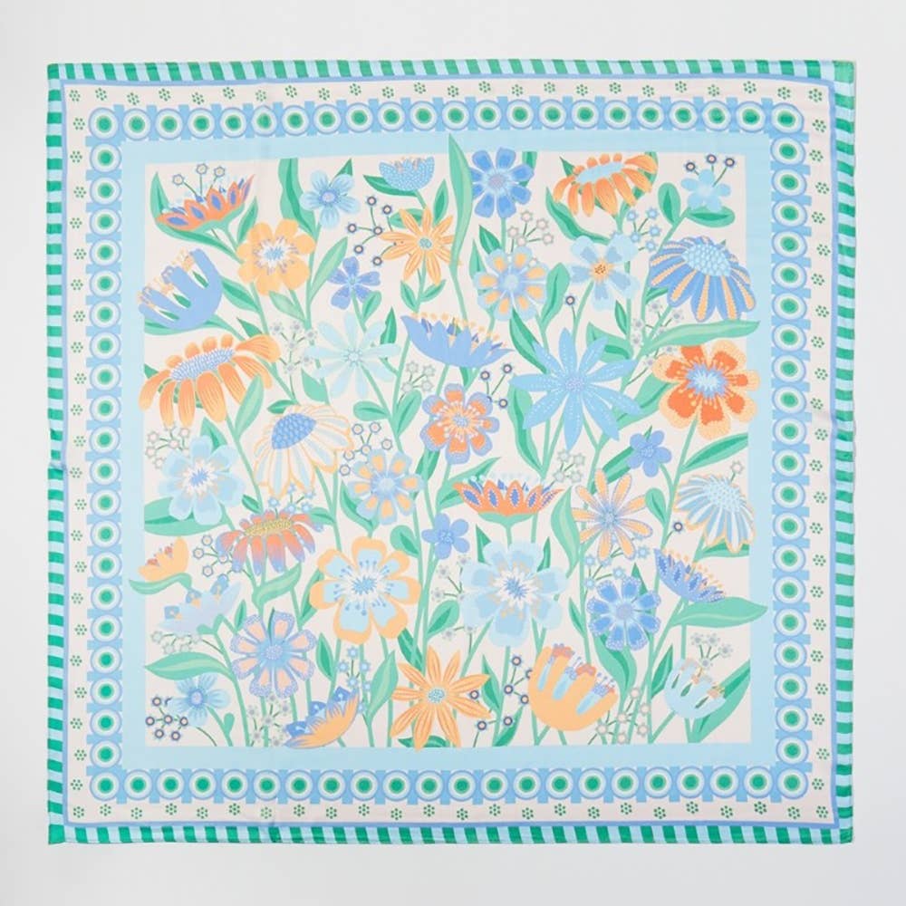Orchard Floral Square Bandana Scarf