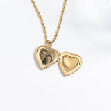 Heart Locket with Rhinestones