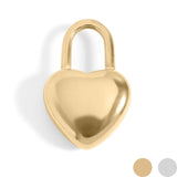 Heart Padlock Charm