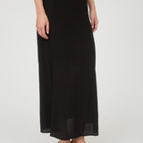 Delaney Side-Slit Midi Skirt